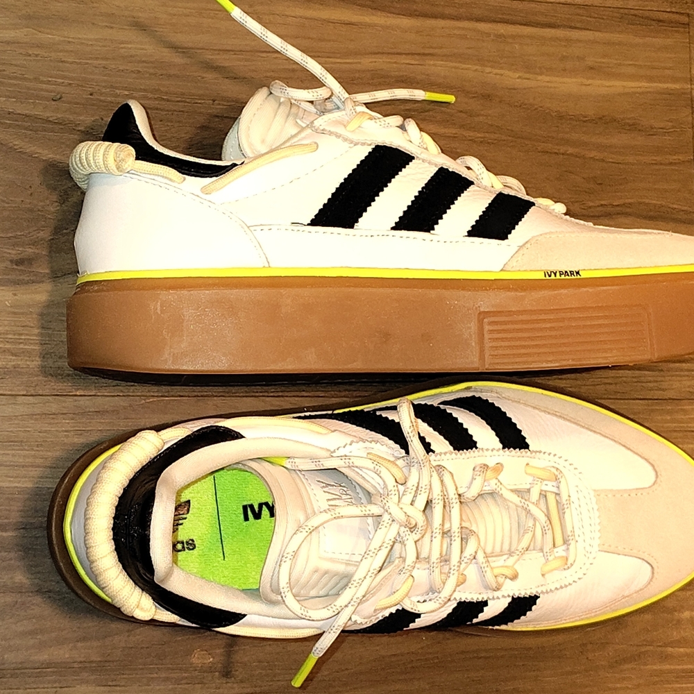Ivy Park Adidas White and Black Athletic Shoe